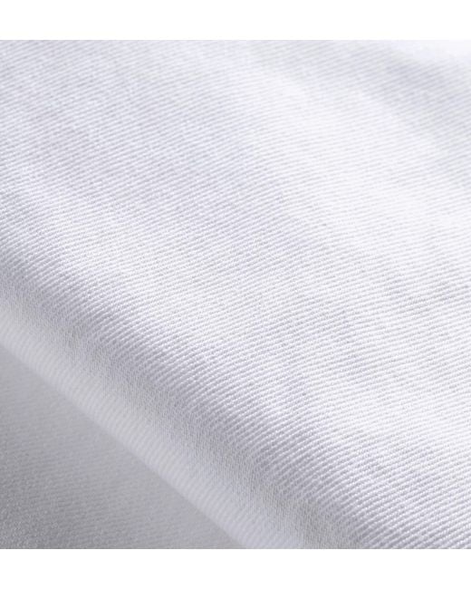 Dior White Bootcut Jeans for men