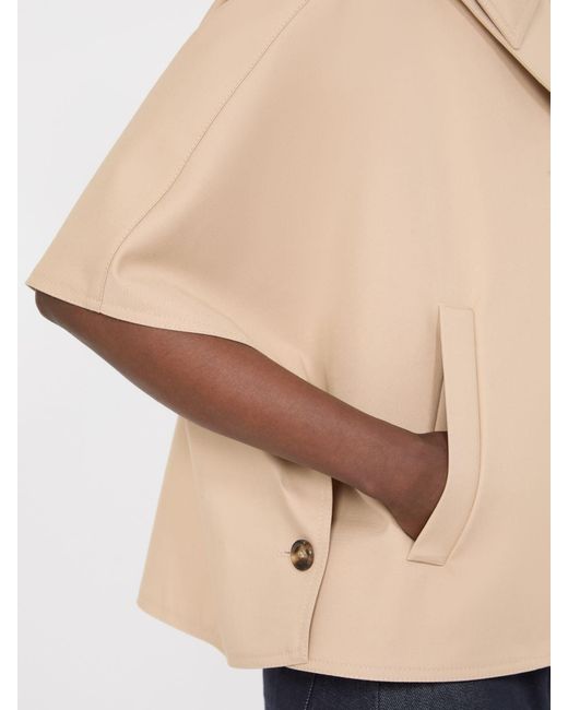 Max Mara Natural Paggio Button-Up Coat