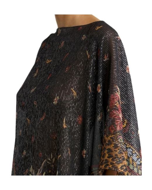 Etro Black Flat-Collar Blouse