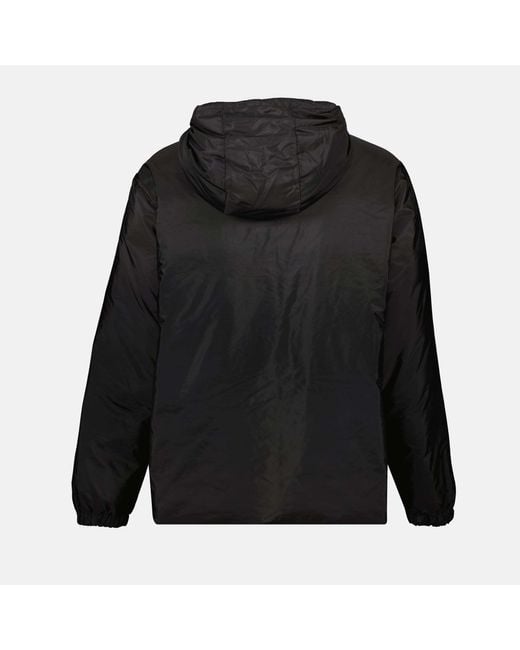 Moncler Black Hooded Zip-Up Reversible Jacket for men