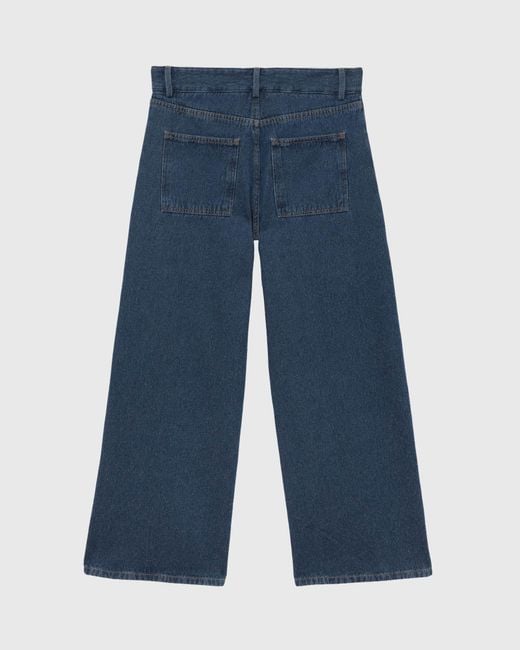 Baserange Blue Wide-Leg Jeans