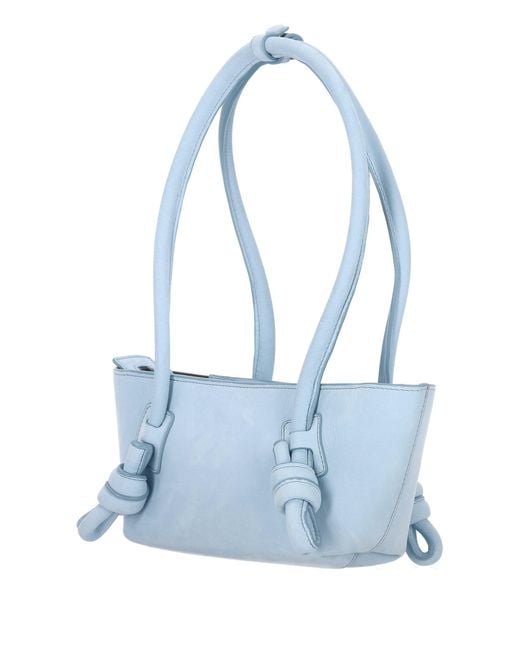 Hereu Blue Fleca Knotted-Handle Mini Shoulder Bag