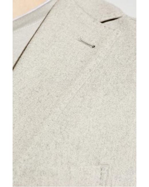 Eleventy White Single-Breasted Tailored Blazer for men