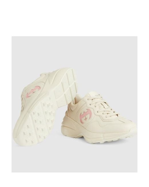 Gucci Natural Rhyton Sneakers