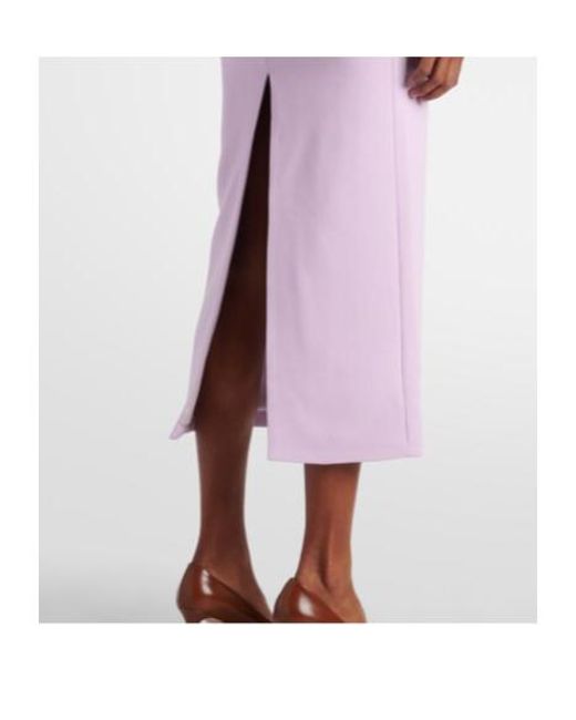 Maticevski Purple Singular Open-Back Cocktail Dress