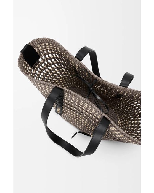 Loewe Black Braid Medium Woven Handbag
