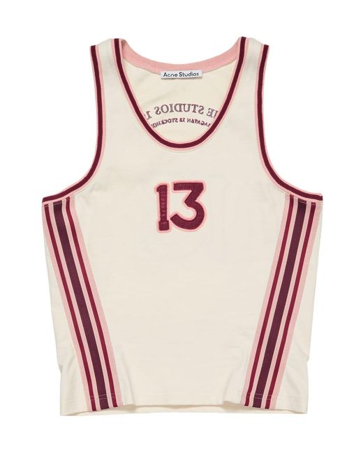 Acne Pink Crew Neck Vest for men