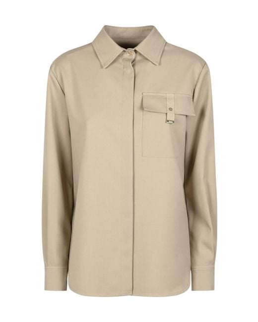 Herno Natural Flap-Pocket Shirt