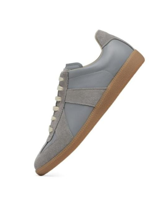 Maison Margiela Gray Replica Lace-Up Sneakers