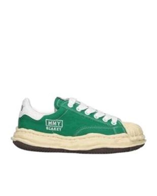 Maison Mihara Yasuhiro Green Lace-Up Sneakers for men
