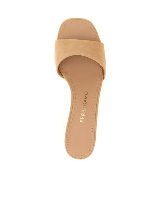 Ferragamo Natural Tatiana Sandals