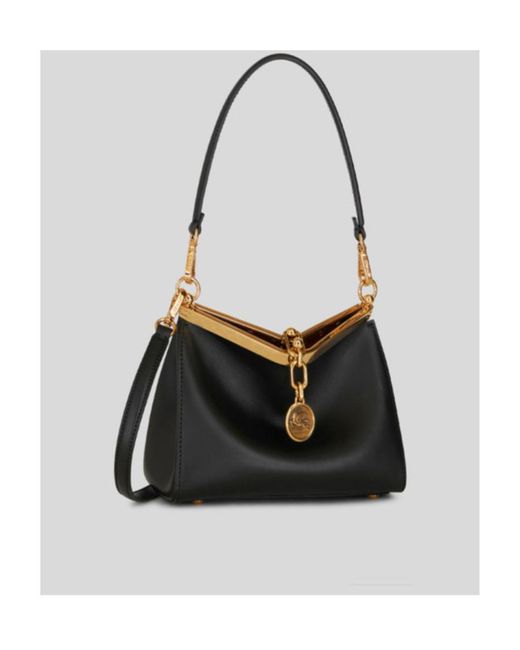 Etro Black Vela Mini Shoulder Bag