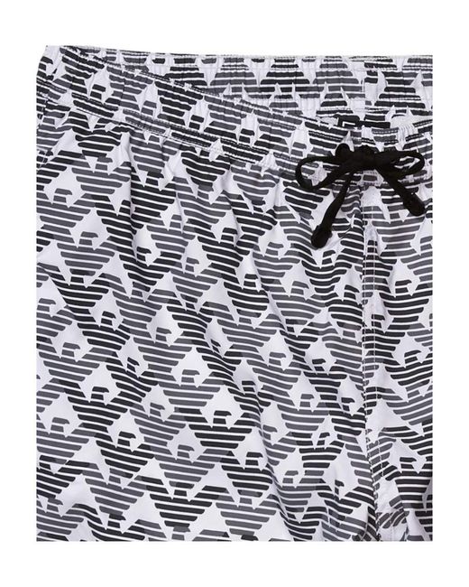 EA7 Blue Logo Details Swimming Trunks for men