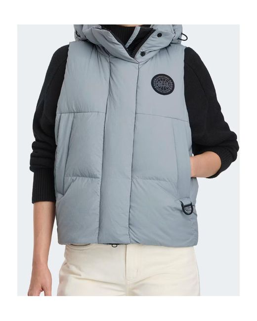 Canada Goose Blue Junction Puffer Vest Label