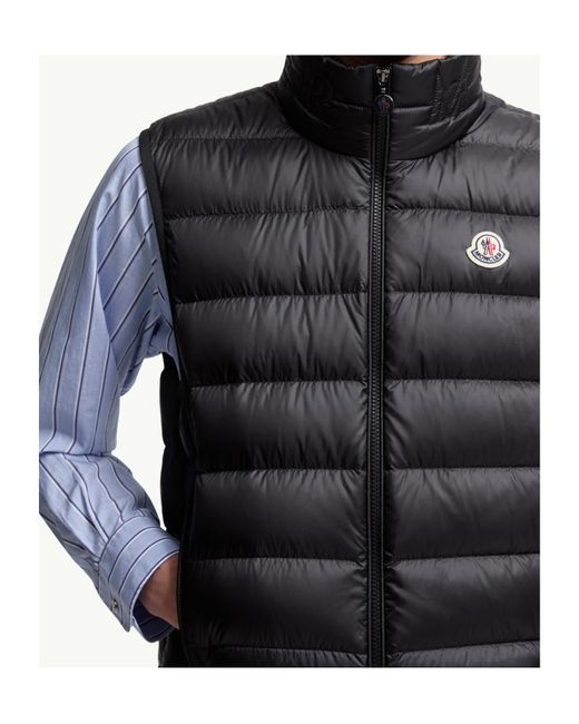 Moncler Black Rocoque Down Vest for men