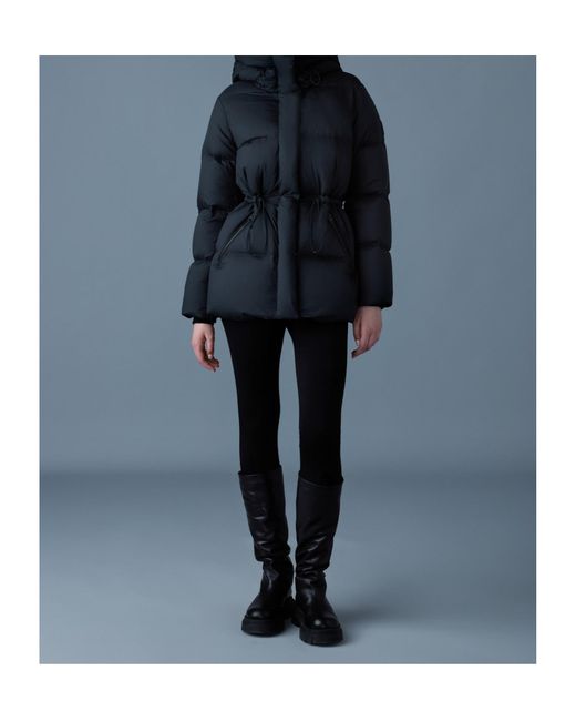 Mackage Black Long-Sleeved Down Jacket