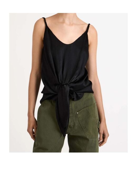 J.W. Anderson Black Knot V-Neck Top