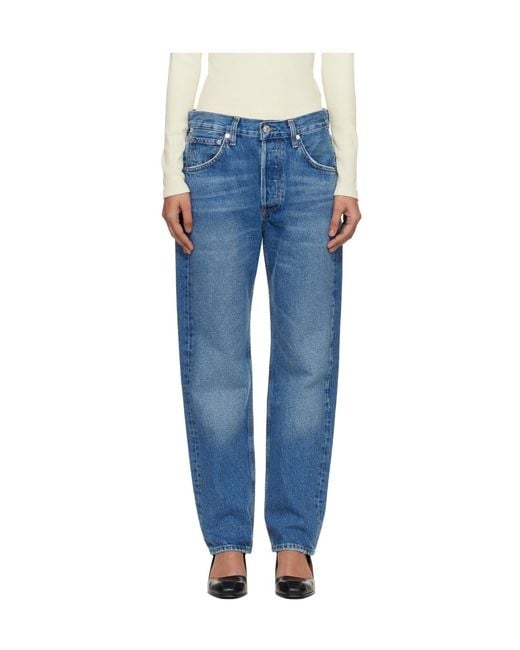 Citizens of Humanity Blue Anissa Straight Leg Jeans