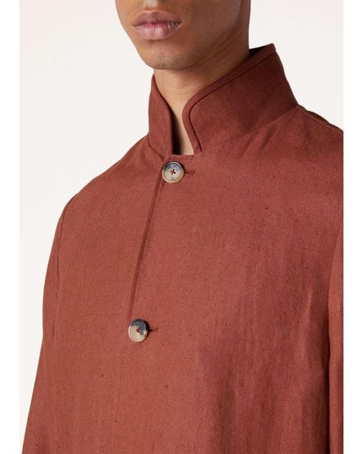 Loro Piana Red Single-Breasted Long-Sleeved Casual Jacket for men