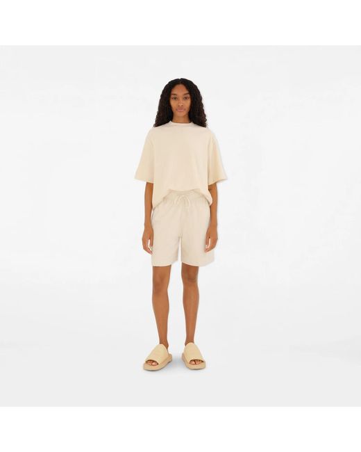 Burberry Natural Ekd Slab Padded Slides