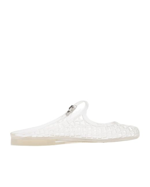 Tory Burch White Mellow Mary Jane Jelly Sandals