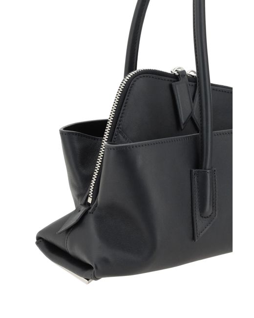 The Attico Black The La Passeggiata Small Top Handle Tote Bag