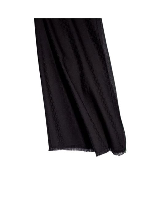 Gucci Black Gg Jacquard Stole for men