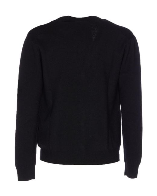Hōsio Blue V-Neck Button-Up Cardigan for men