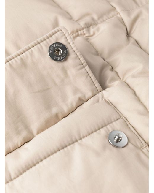 Prada Natural Hooded Down Coat for men
