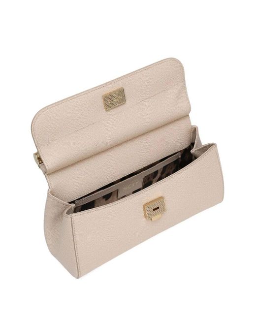 Dolce & Gabbana Natural Medium Sicily Tote Bag