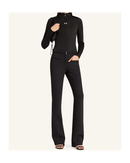 Courreges Black Courrèges Biker Tracksuit Jacket