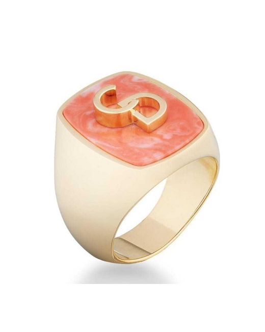 Dior Pink Logo Ring