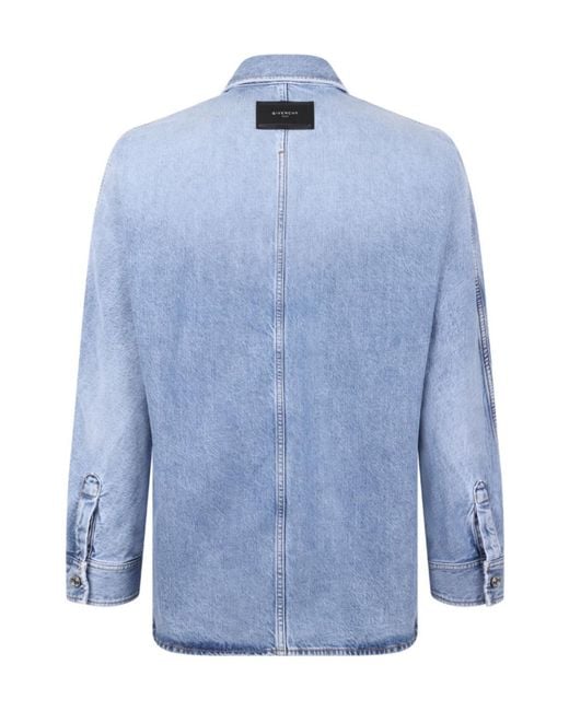 Givenchy Blue Denim Shirts for men