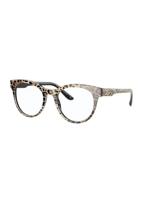 Dolce & Gabbana Metallic Logo Plain Glasses