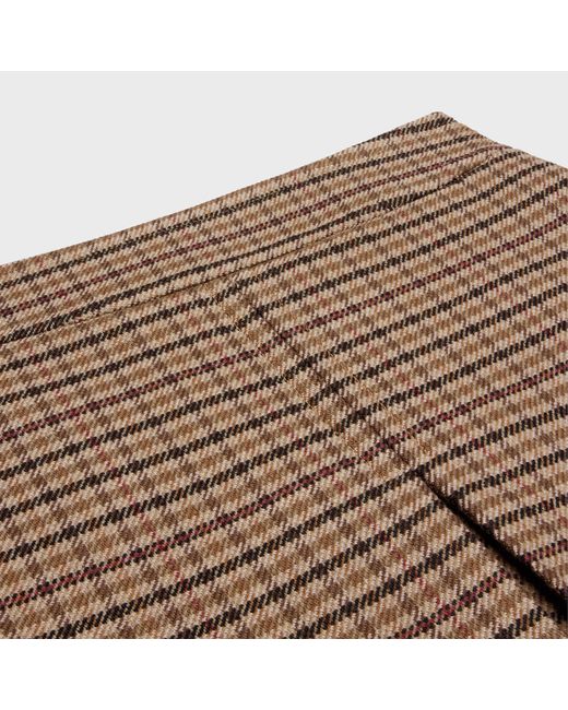 Céline Brown Trapeze Mini Skirt