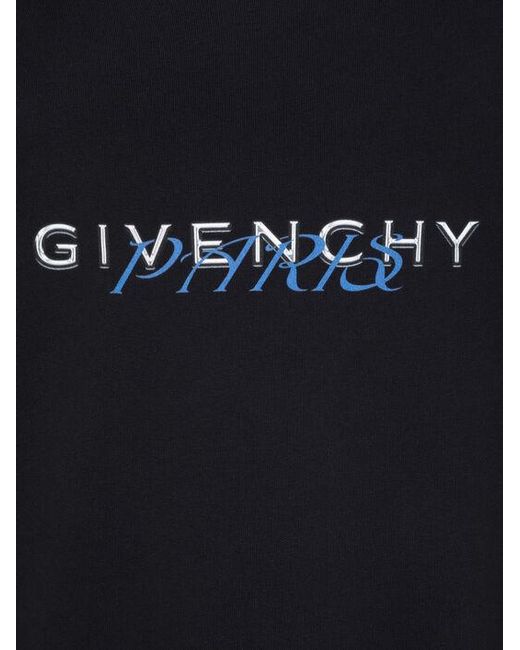 Givenchy Black Logo Printed Hoodie for men