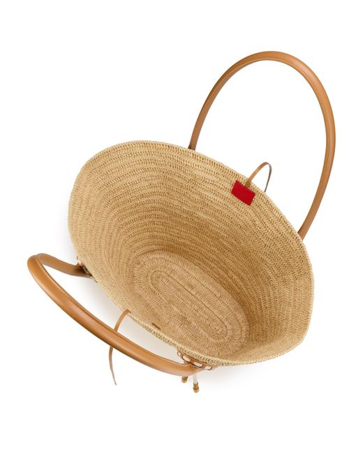 Christian Louboutin Natural Logo Trim Tote Bag