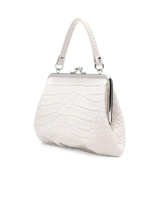Vivienne Westwood White Granny Frame Embossed Purse