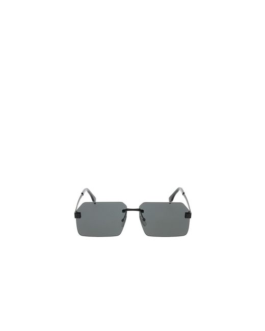 Fendi White Eyewear Square Frame Sunglasses