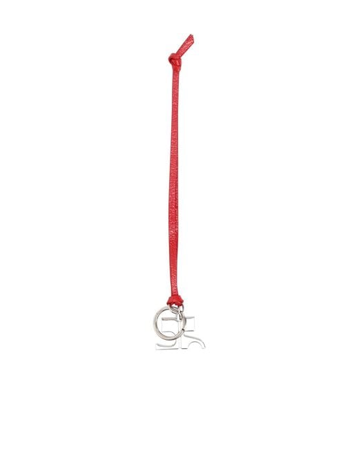 Courreges White Courrèges Ac Naplack Key Ring for men