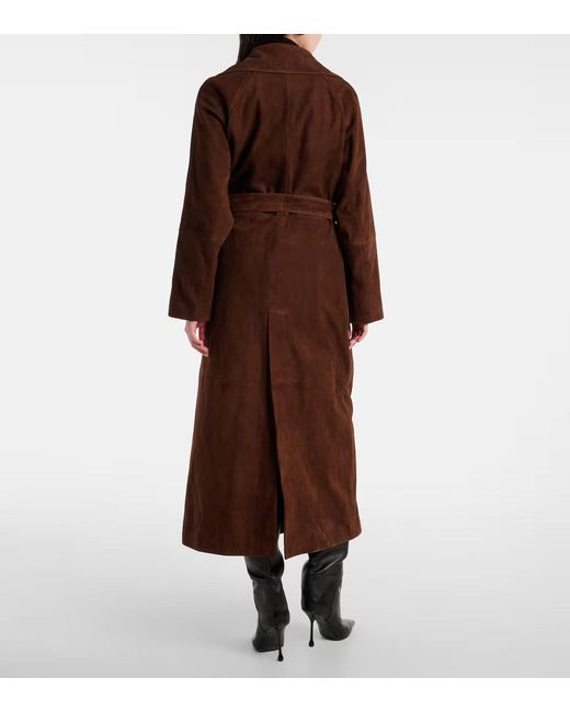 Nour Hammour Brown Belted Coat