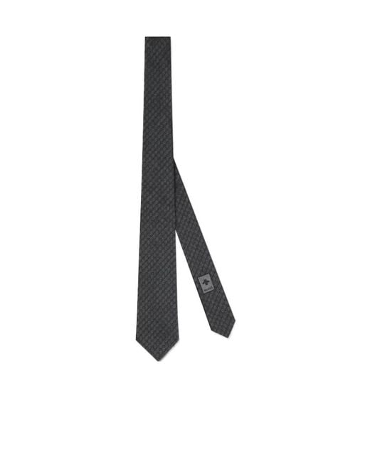 Gucci White Gg Jacquard Tie for men