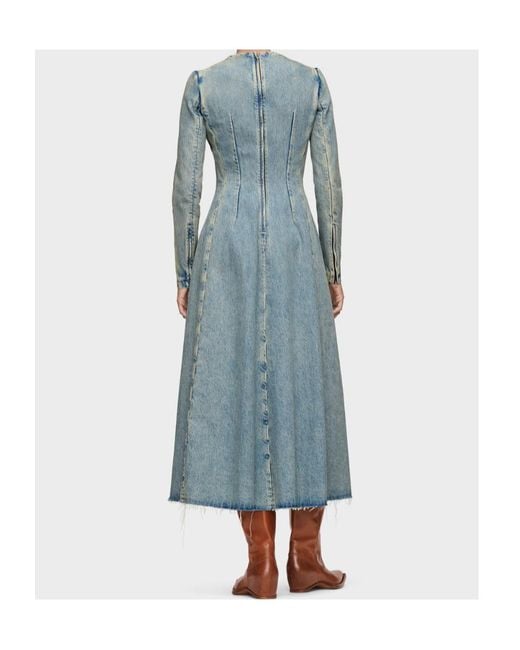 Maison Margiela Blue Denim Midi Dress