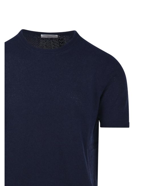 Roberto Collina Blue Short-Sleeve T-Shirt for men