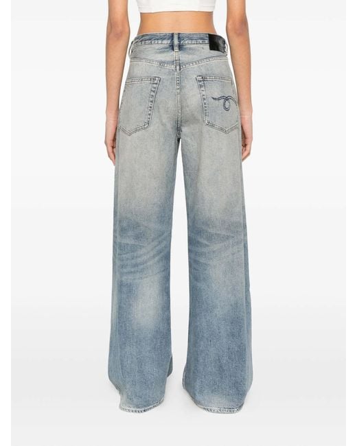 R13 Blue Belt Loop Jeans