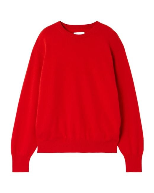 Ssstein Red Brushed-Cashmere Sweater