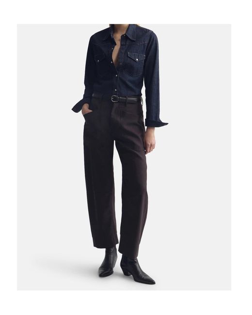 Nili Lotan Gray Casual Trousers With Belt Loops