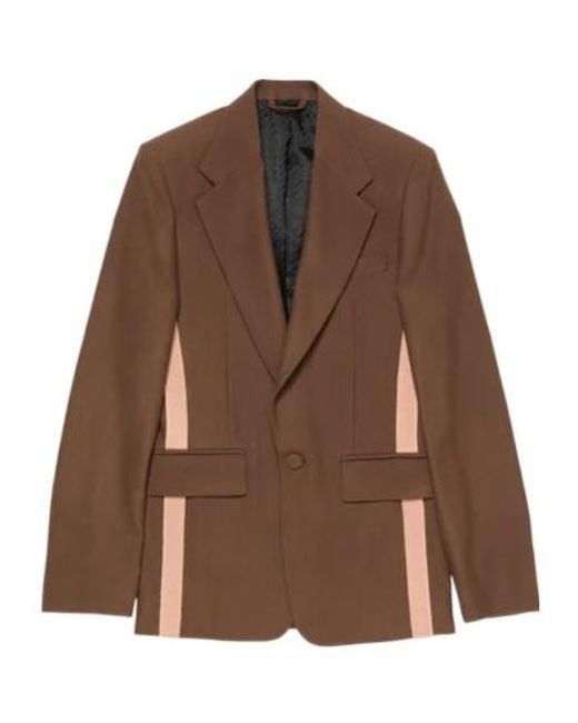 Acne Brown Wool Blazer for men