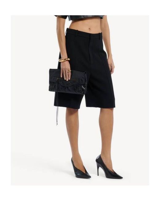 Balenciaga Black Le City Clutch Bag