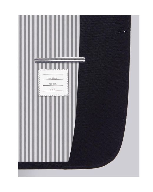 Thom Browne Blue Single-Breasted Jacket for men